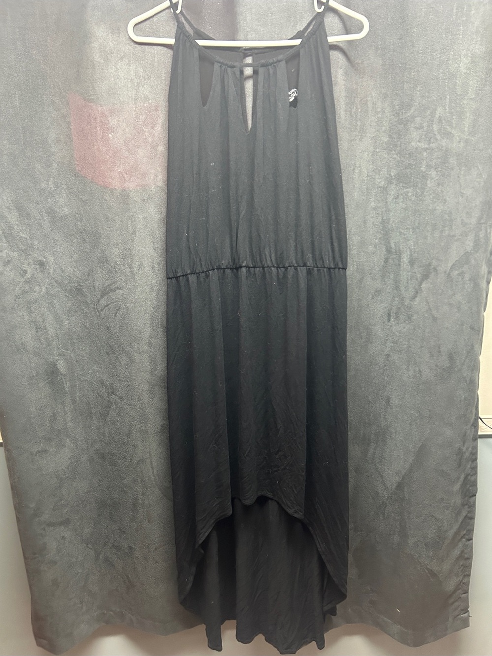 le chateau Black High-Low Halter Maxi dress